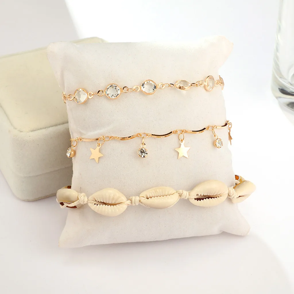 2020 девушки дикий с металлической фурнитурой Национальный анклет (браслет на ногу