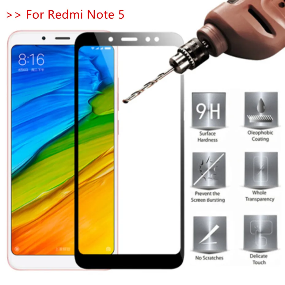 Защитная пленка для redmi Note 5 Защитное стекло экрана Note5 Pro полное покрытие