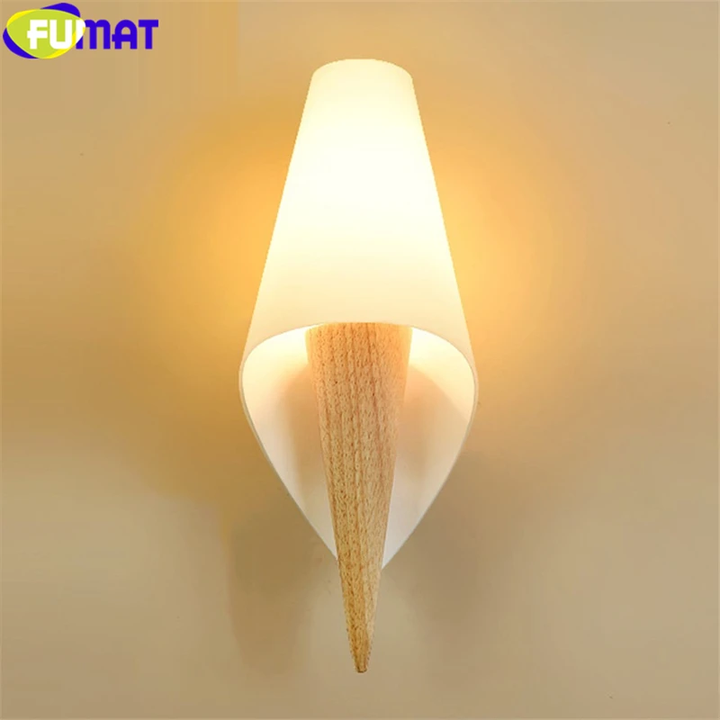 Фумат настенный светильник для прихожей деревянная стеклянная кровать