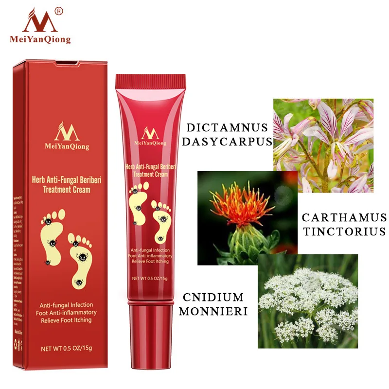 

Herbal Effective Foot Cream Treatment Anti Fungal Infection Onychomycosis Paronychia Toe Fungus Gel Repair Dry Crack Feet Care