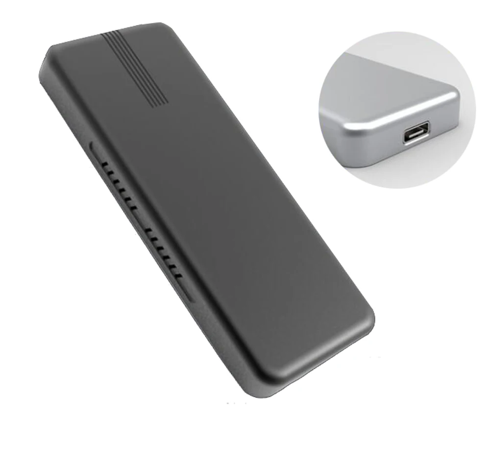 H1111Z PCIE NVMe USB3.1 SSD Enclosure M.2 to Type C Adapter 10Gbps Supports 6TB Capacity M KEY Hard Disk External Drive SSD Case
