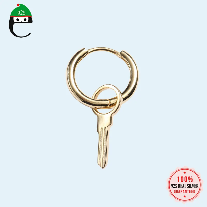 1 шт. серьги-кольца из серебра 925 пробы DS1801 | Украшения и аксессуары