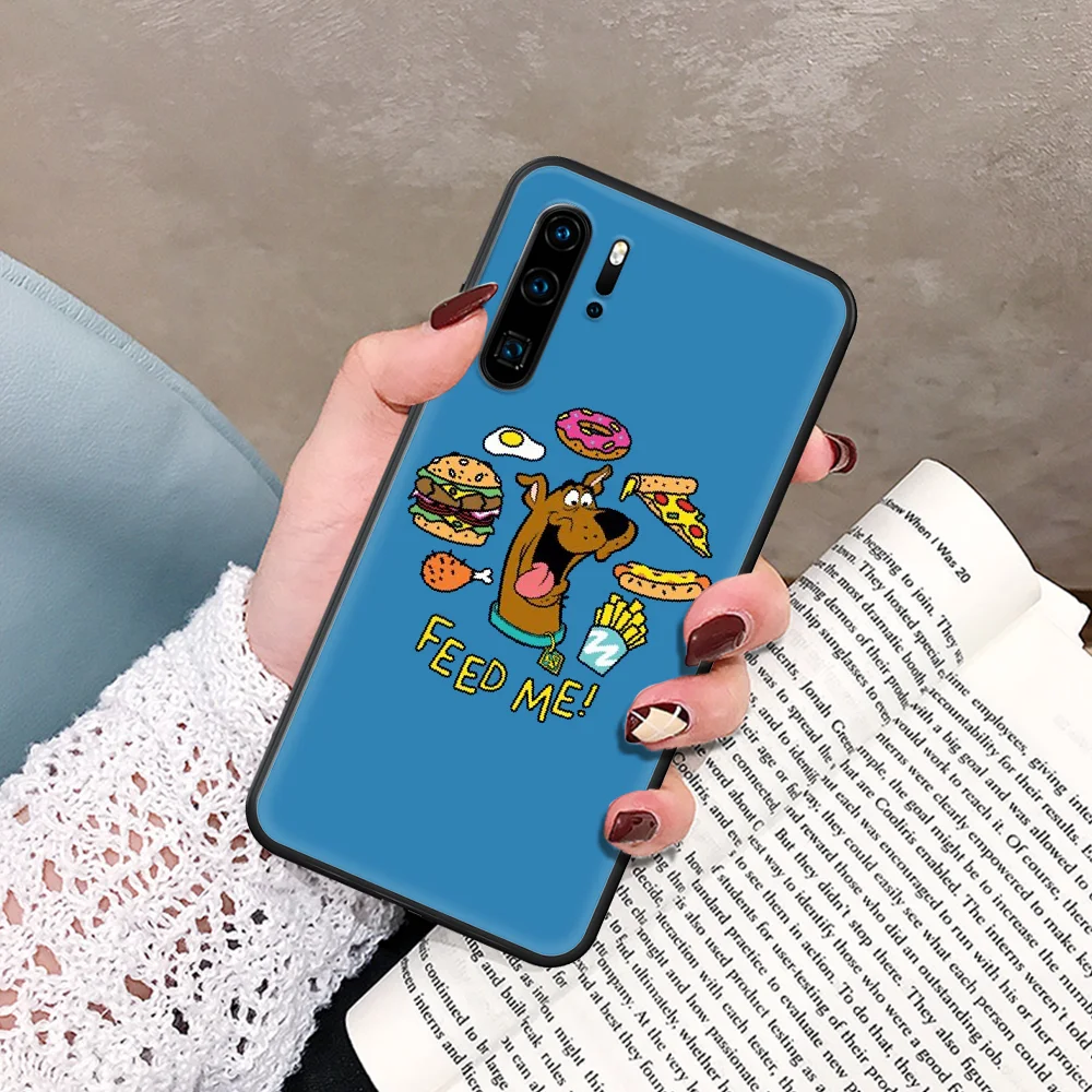 

Scooby Doo Phone Case For Huawei P Mate Smart 10 20 30 40 Lite Z 2019 Pro black Shell Painting Bumper Fashion Etui Soft