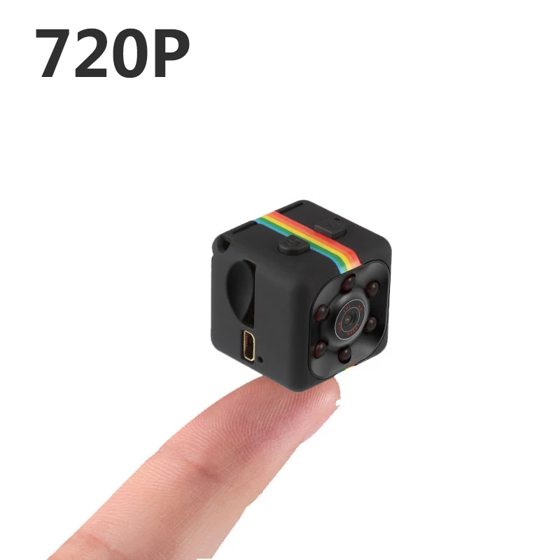 Black-720P 720 P/1080 P Mini Small DV для езды на автомобиле, запись ночного видения, обнаружение движения, портативная спортивная видеокамера, поддержка TF карты - Цвет: Black-720P