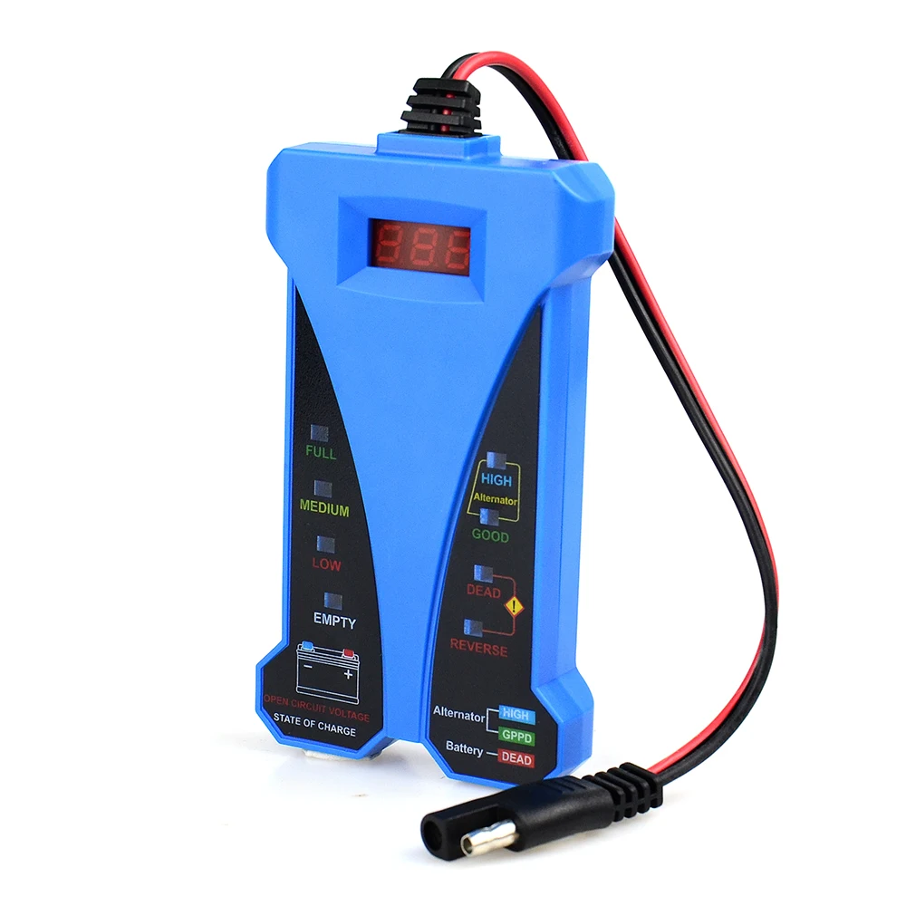 Новинка 2019 Умный Цифровой Тестер Аккумуляторов светодиодный дисплей вольтметр 12