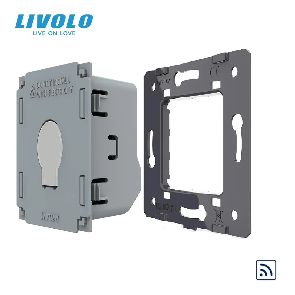 

Livolo Manufacturer, EU Standard Remote Switch Without Glass Panel, 110~250V Wall Light Remote&Touch Switch,VL-C701R