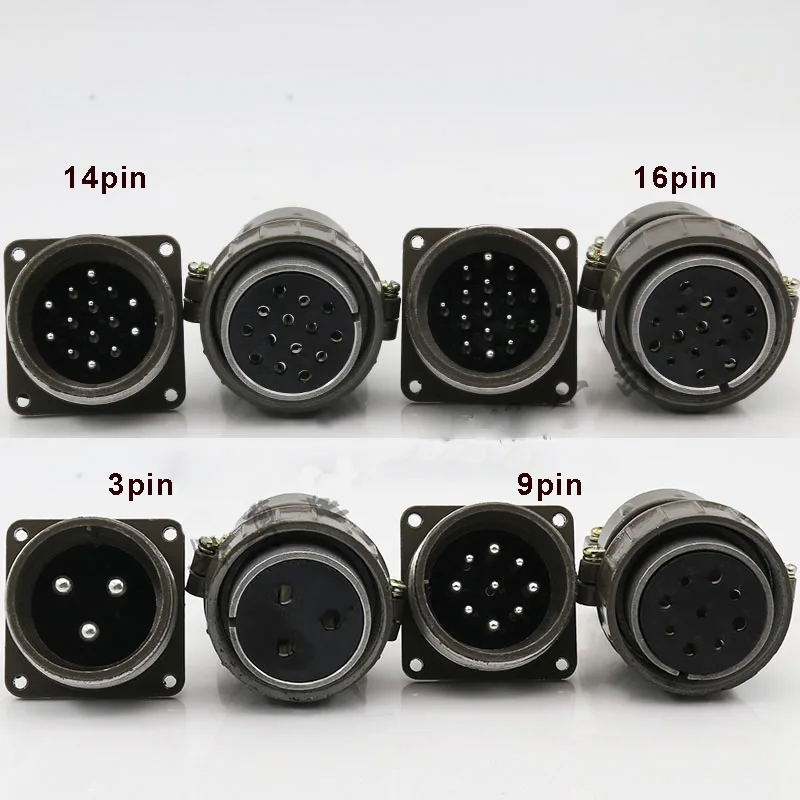 Разъем авиационный P40 круглый разъем для промышленного оборудования 40 мм 3