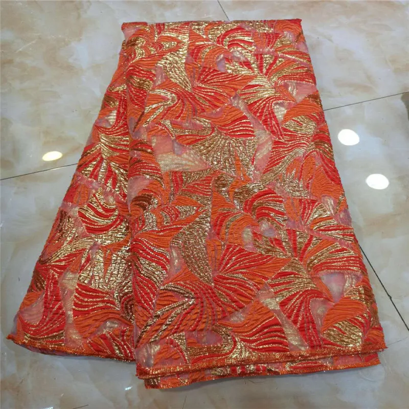 Модная жаккардовая кружевная ткань нигерийское кружевное Сетчатое кружево