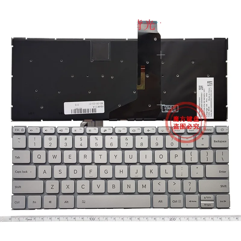 

New US Keyboard Backlight for Xiaomi MI Air 12.5 161201-01 AA AQ AI AL Silver English Keyboard