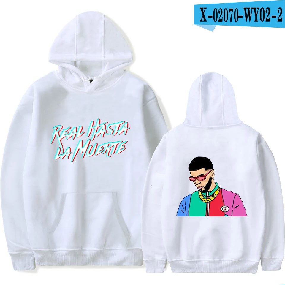 Anuel AA Стиль Знаменитостей уличная Толстовка зима осень для мужчин/женщин хип хоп пуловер с длинным рукавом негабаритных толстовки - Цвет: b