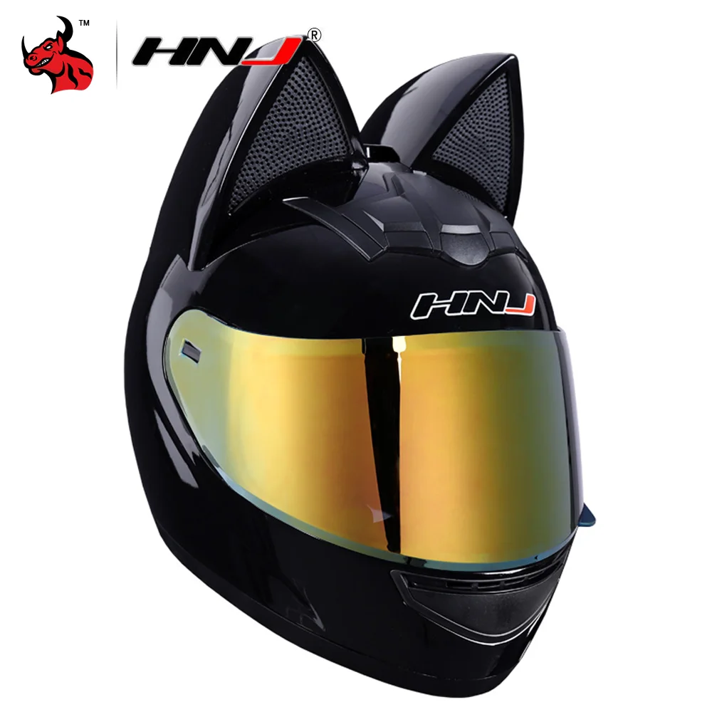 

HNJ Motorcycle Full Face Helmets Motorbike Motocross Casco Ear Moto Helmets Motorcycle Capacete Casque Moto Helmet Women Men