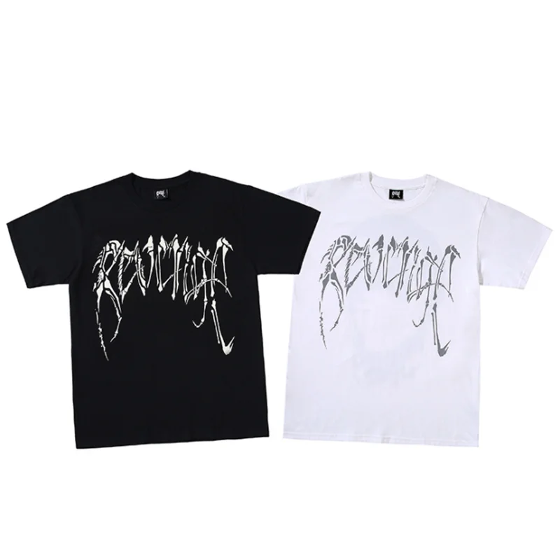 

New Arrivals Revenge Brand T Shirt Men Women Xxxtentacion Hip Hip 100% Cotton Tshirts Dragon Bone Skeleton Print Tee O-Neck Tops