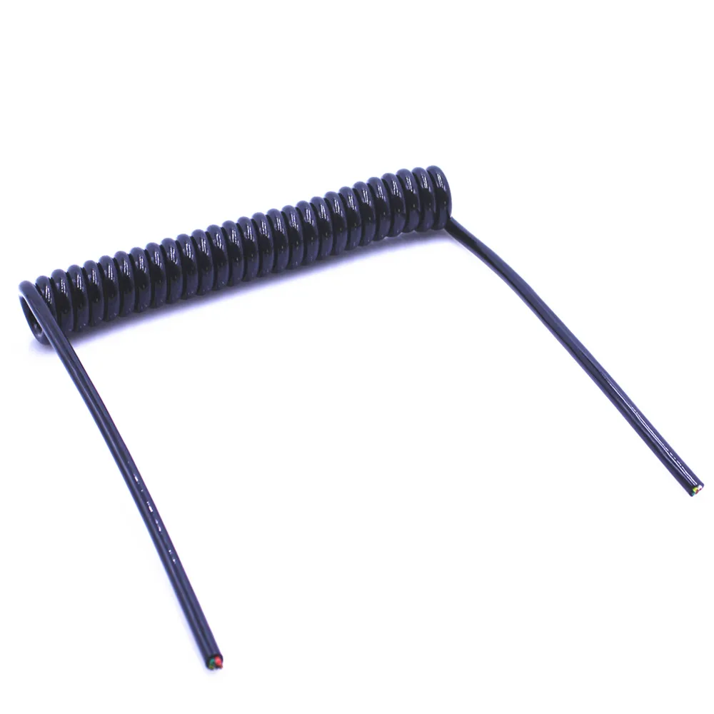 Телескопический спиральный кабель 5 ядер 6 8 corespring 24AWG0.2mm 20AWG0.5mm 17AWG1.0mm 14AWG2.0mm