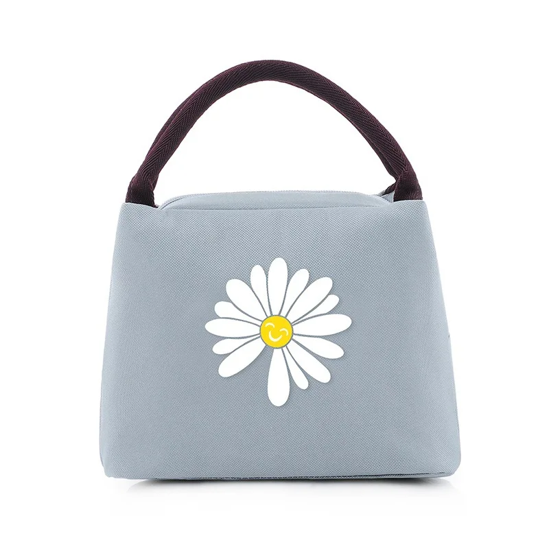 

Little Daisy Student Lunch Box Bag Cartoon Aluminum Foil Cooler Bag Picnic Bag Children's Lunch Bento Bag Ice Pack