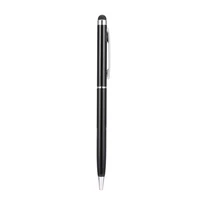 2 in 1 universal stainless steel capacitive crystal touch screen stylus and ballpoint pen for tablet pc phone