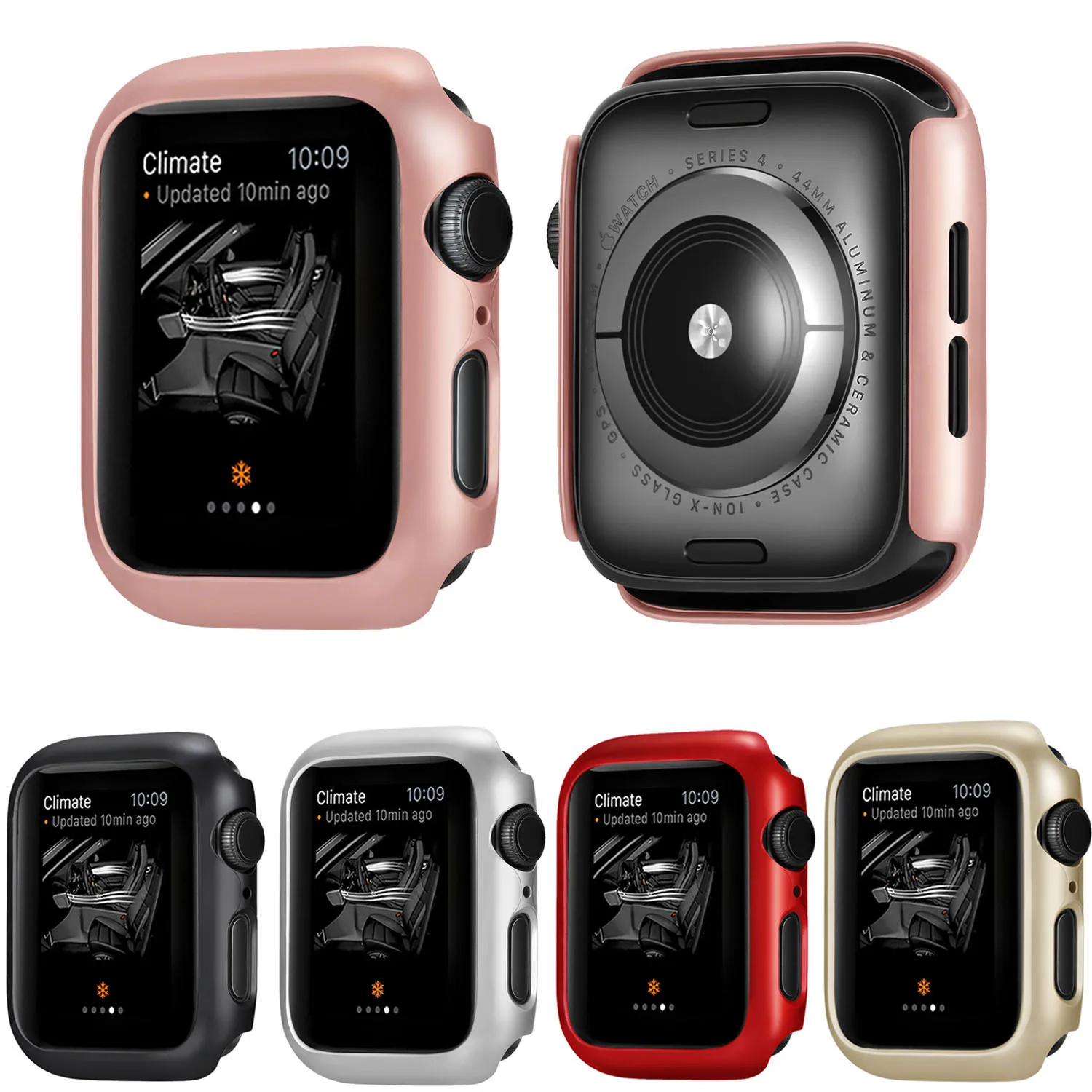 Роскошный Жесткий чехол из поликарбоната для Apple Watch 4, 5, 40 мм, 44 мм, серия 3, 2, 1, 42 мм, 38 мм, защитный чехол-бампер для iWatch Band Shell