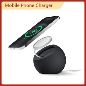 magnetic wireless charger for iphone 13 12 11 pro mini xs max x induction fast wireless charging base stand for samsung charge free global shipping