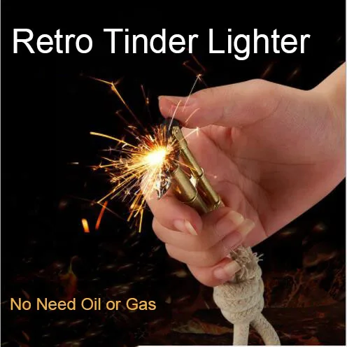 Ретро Вельветовая шлифовальная Зажигалка металлическая ветрозащитная не нужна