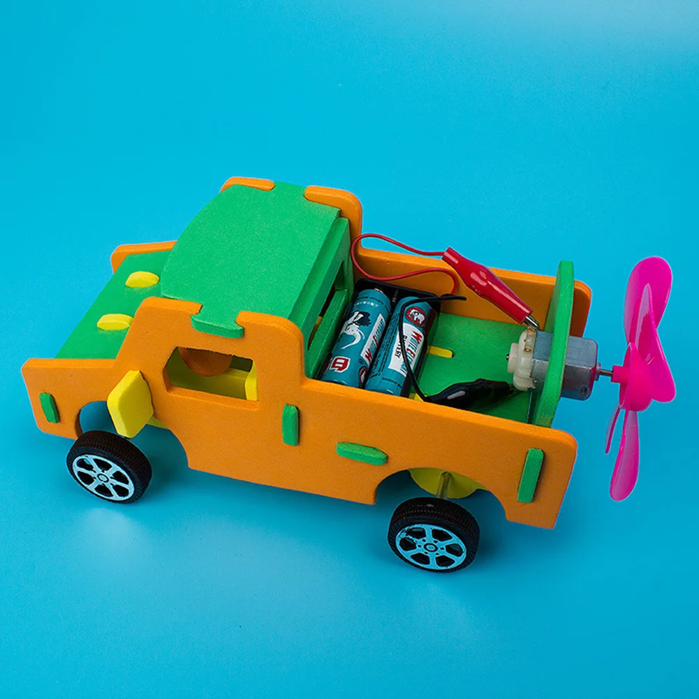 

Воздушный Двигатель автомобиля игрушка с пропеллером научный эксперимент DIY сборка модель физическая наука аэродинамическая игрушка
