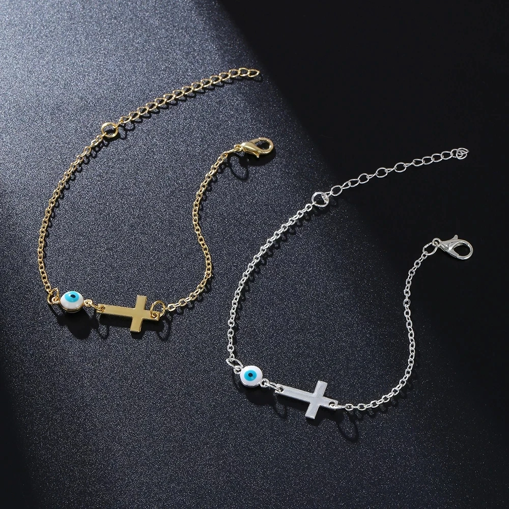 Новое поступление 2021 браслет на ногу с изображением сглаза в Корейском стиле