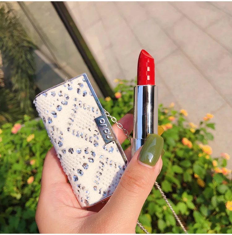 Матовая водостойкая бархатная Помада для губ сексуальные красные и коричневые