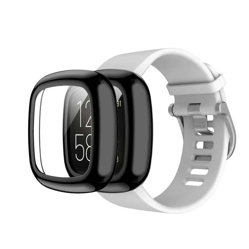 Мягкий чехол из ТПУ Для Fitbit Versa 3 цветной Водонепроницаемый защитный s |