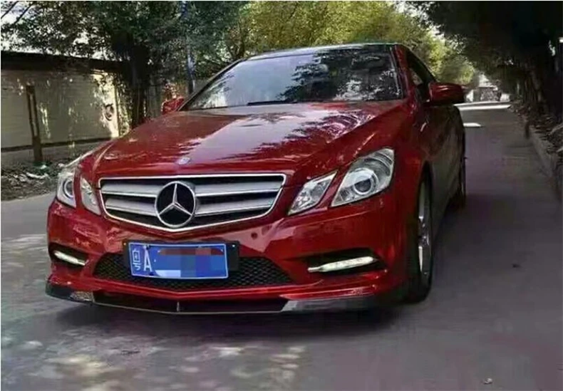 Передний спойлер из углеродного волокна для Mercedes Benz W207 E Class Coupe E260 E300 E63 2009 10 11 2012 2013