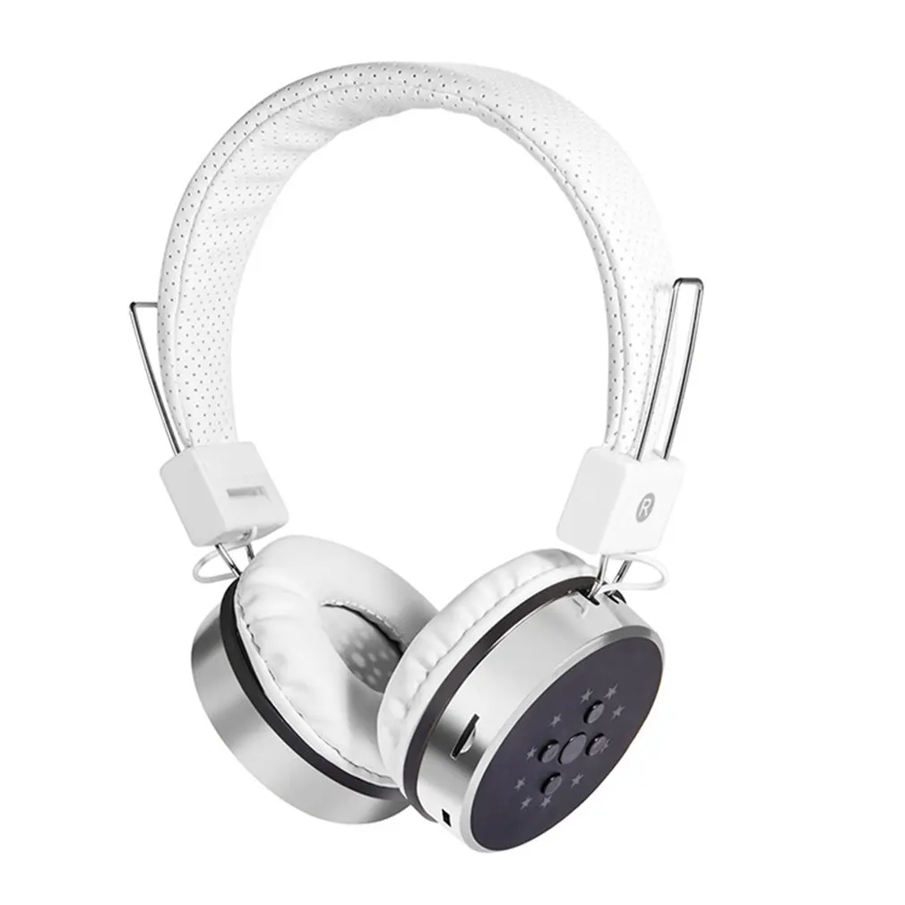 P60 беспроводные наушники Bluetooth наушники 24 часа работы 7 цветов светодиодный свет Поддержка TF карты для мобильного телефона PC tv - Цвет: Red