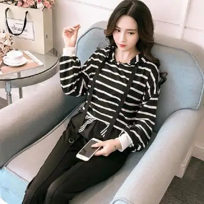 Женский спортивный костюм из 2 предметов большого размера новая модель 2019