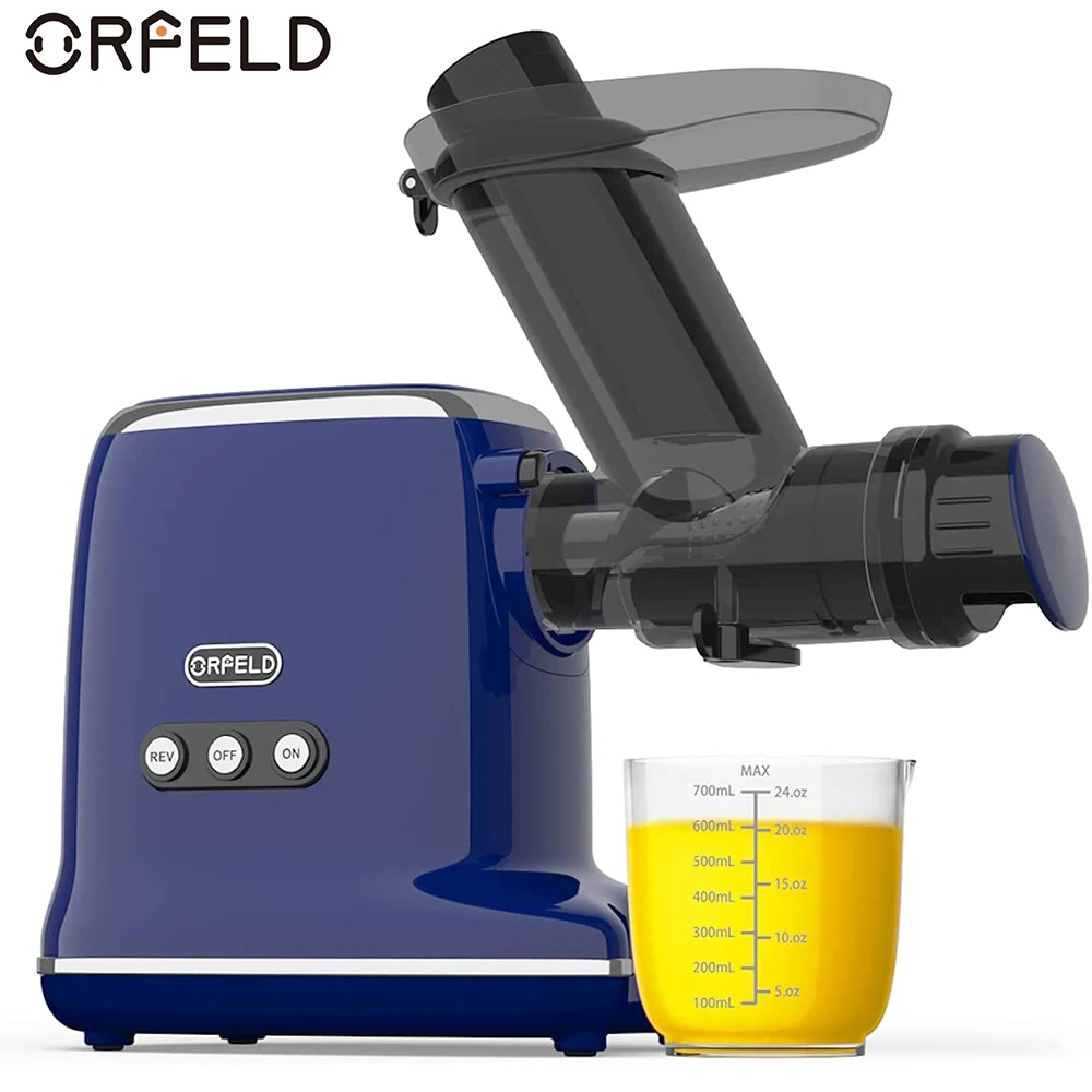

Juicer Machine, Orfeld Slow Masticating Juicer Cold Press Juice Extractor For Fruit And Vegetables Blender Juicer
