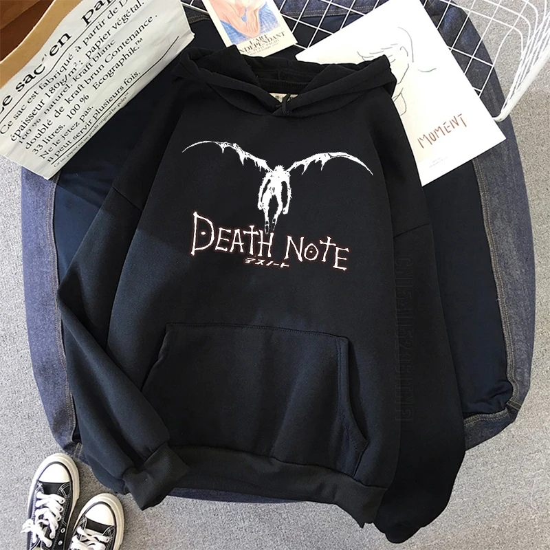 Autumn Death Note Hoodie Horror Anime Print Streetwear Men Student Hoodie Hip Hop Sweatshirt Hoody Men Pullover