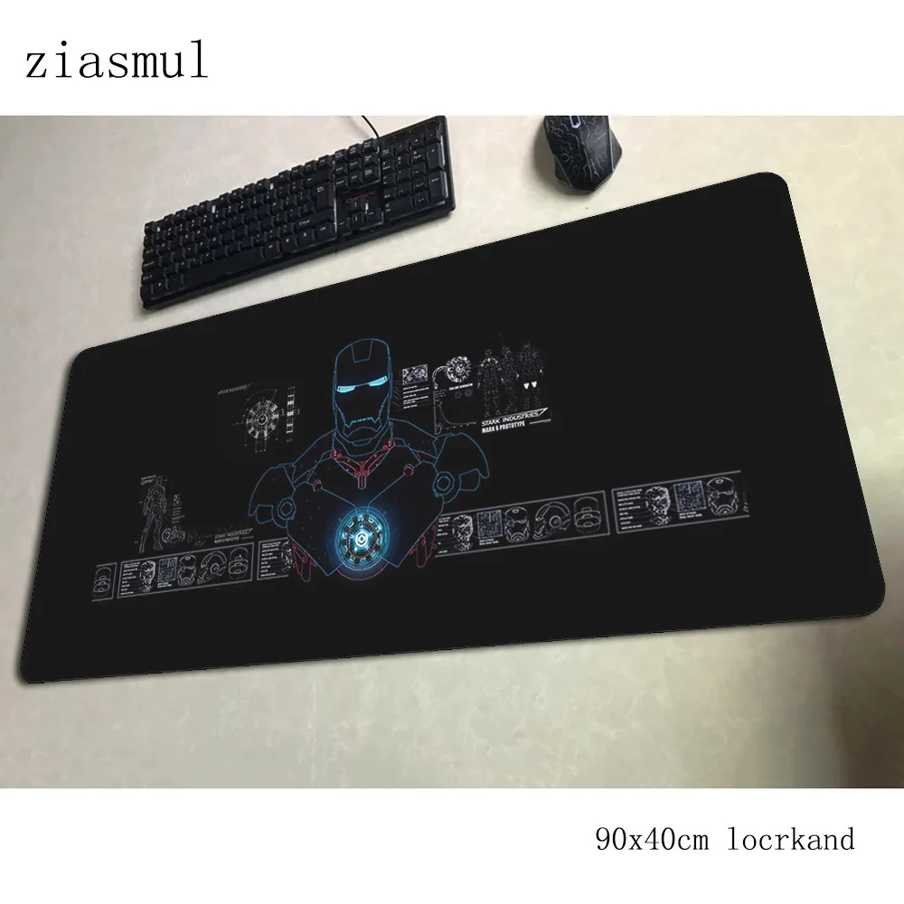 Iron Man mouse pad 90x40cm mousepads Popular gaming mousepad gamer best seller personalized mouse pads keyboard pc pad - Цвет: pattern 11