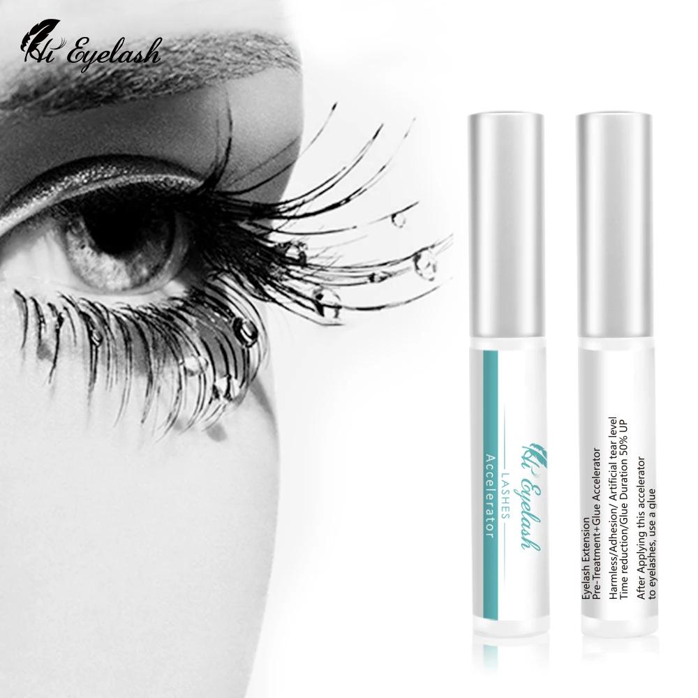 

5ml 1Second Fast Drying Professional Glue Accelerator For Eyelash Extension Super Accelerator Private Label Glue Duration 50% UP