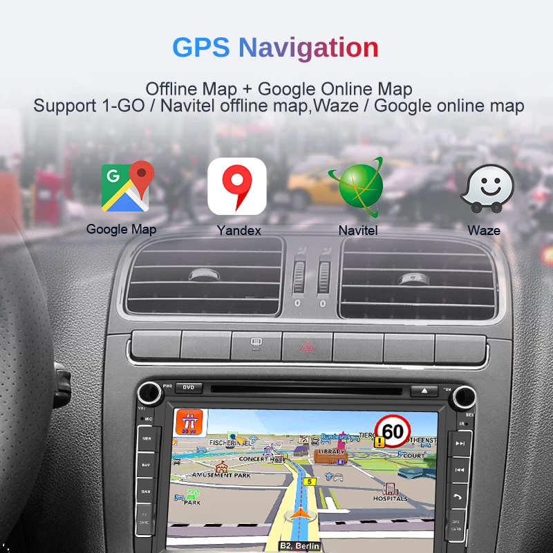 AWESAFE 2 Din Android 8 1 мультимедийный плеер Автомобильный DVD GPS навигация для VW Volkswagen GOLF 6