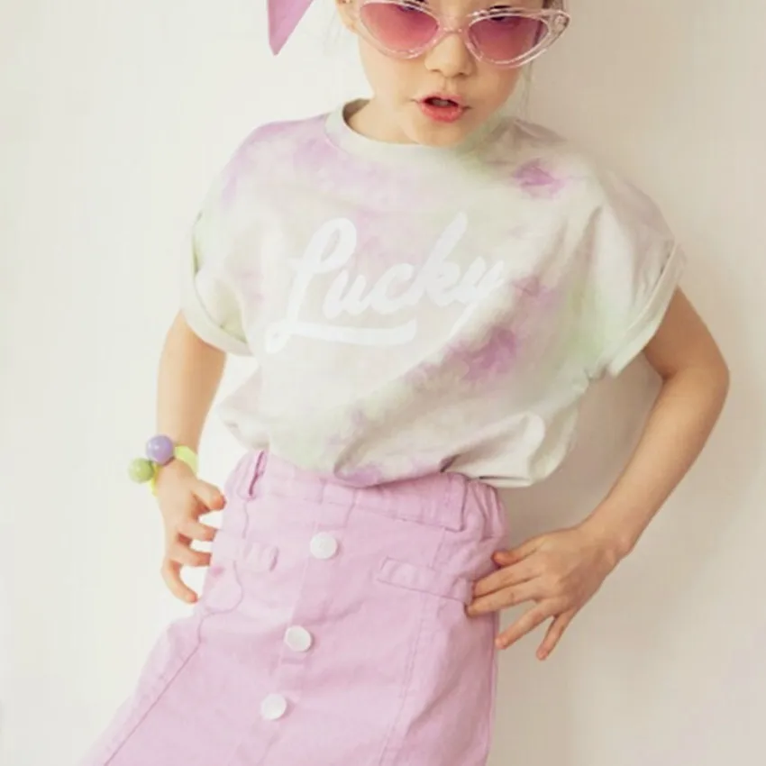 Футболка для девочек 2020 г. Летняя приталенная рубашка корейский дикий галстук с