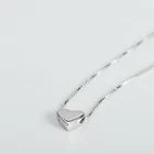 Ожерелье с кулоном в форме сердца, очаровательное металлическое ожерелье с кулоном, женское и мужское модное памятное Ювелирное Украшение