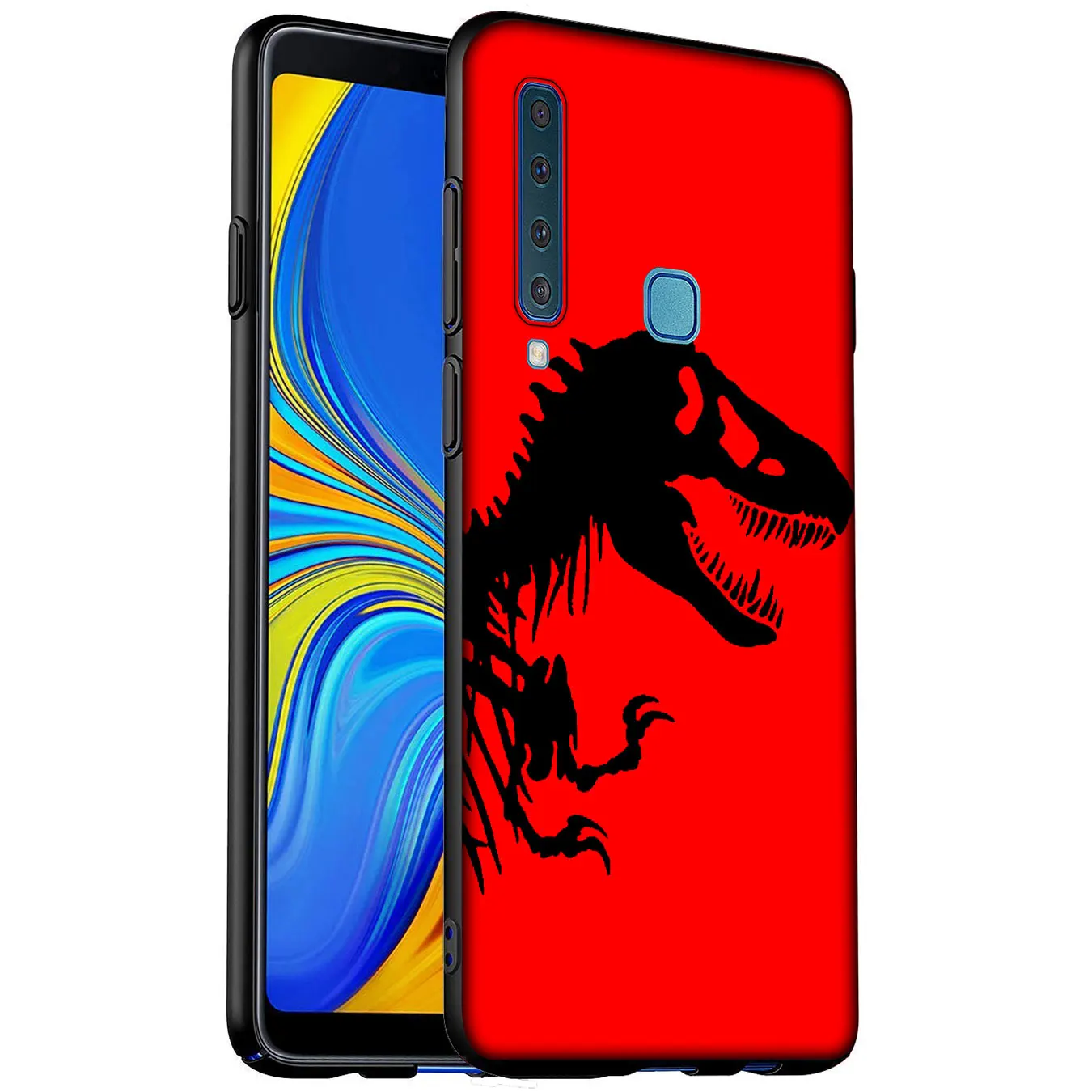 Мягкий силиконовый чехол Велоцираптора с динозаврами для Samsung Galaxy A6 A7 A8 A9 2018 A3 A5 2016