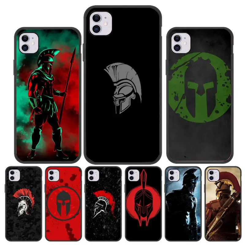 Spartan Warrior Phone Case For Iphone 5 SE 2020 6 6s 7 8 plus X Xr XS 11 12 Mini Pro Max Fundas Cover