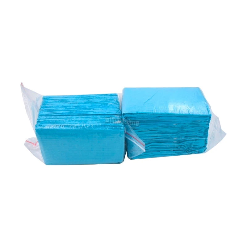 30 шт./пакет стоматологический одноразовый синий тюрбан медицинский бумажный