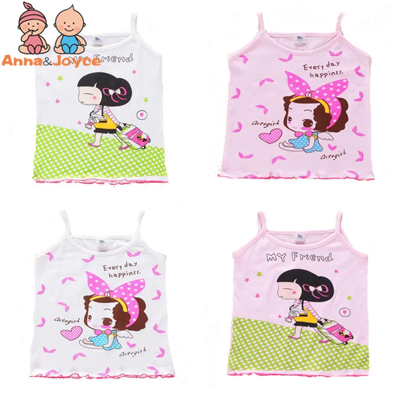 2 шт./лот майки для девочек Детский жилет пляжная одежда летняя маленьких топы