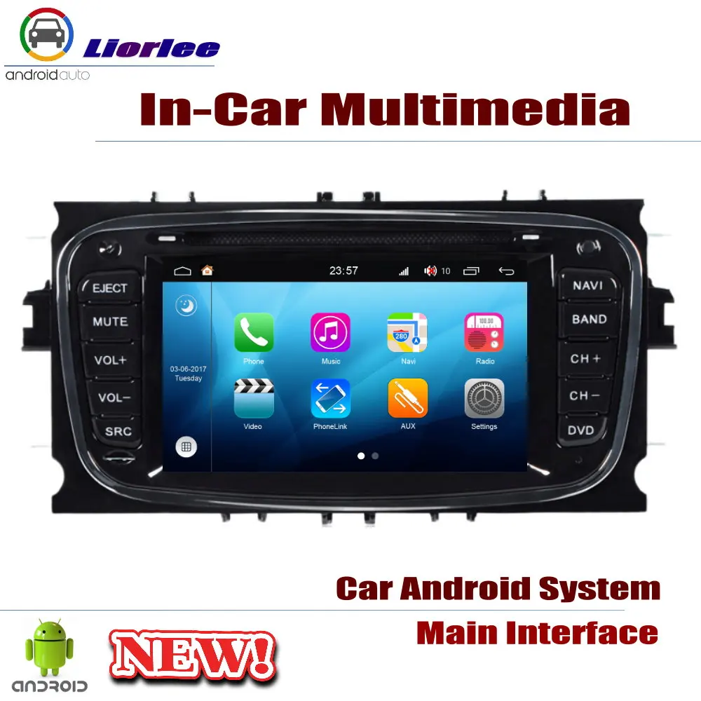 Автомагнитола DVD GPS плеер навигация для Ford Focus 2008 2011 Android HD дисплей система аудио