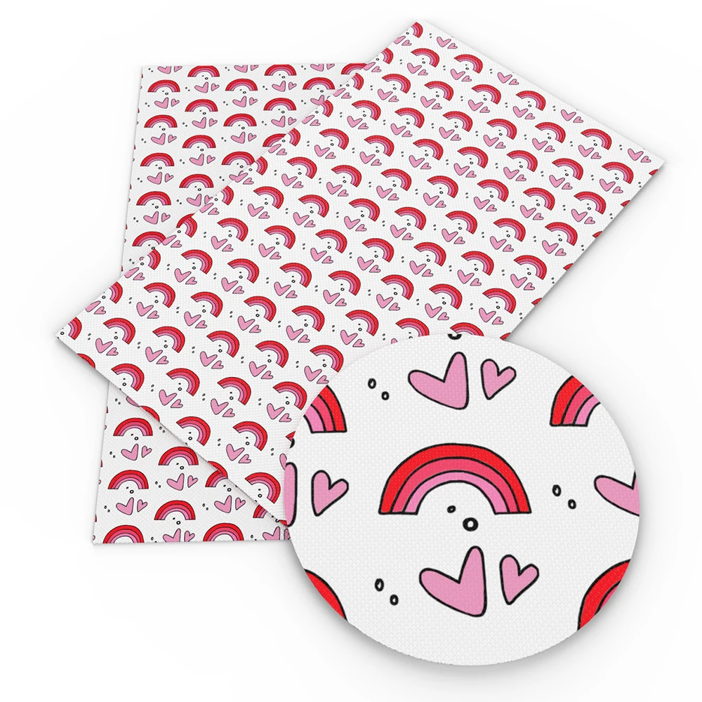 20*34 см День Святого Валентина любовь сердце печатный искусственная кожа ткань