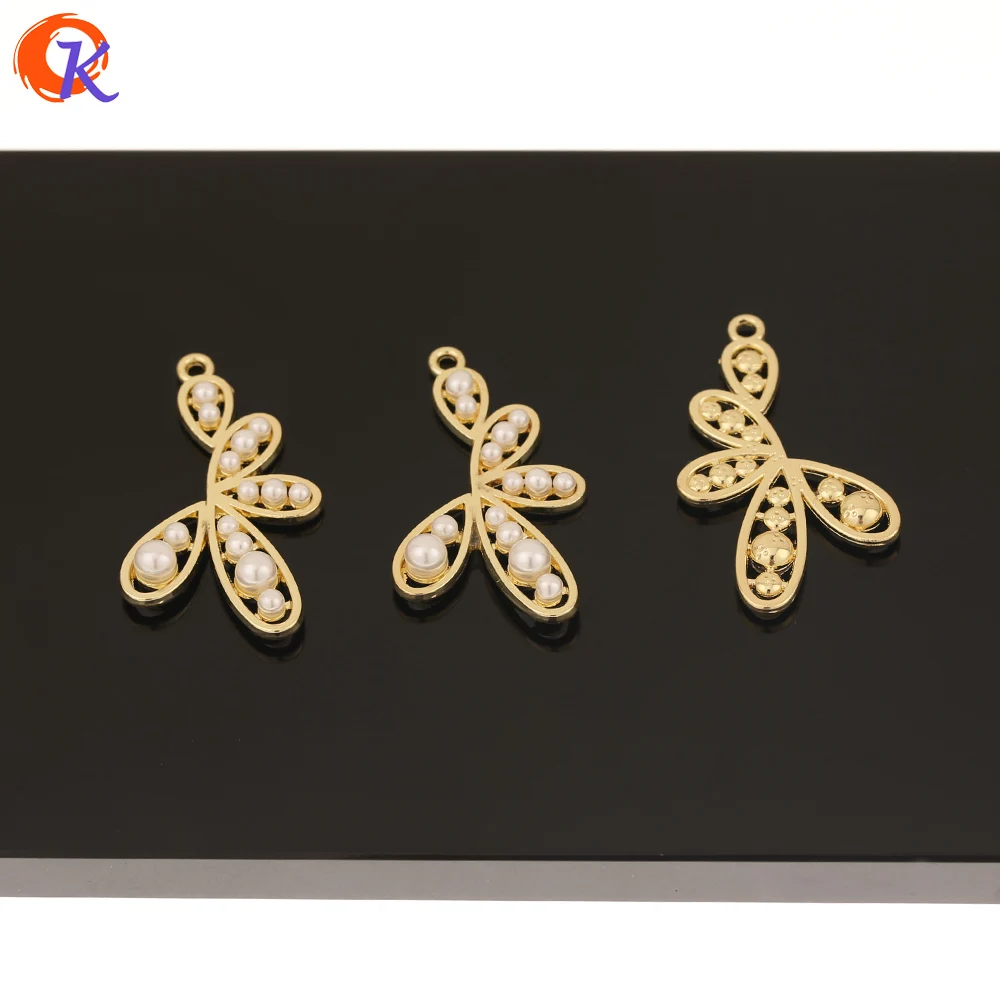 

Cordial Design 50Pcs 17*34MM Jewelry Accessories/Pendant/Hand Made/Imitation Pearl/DIY Making/Earring Findings/Rhinestone Charms