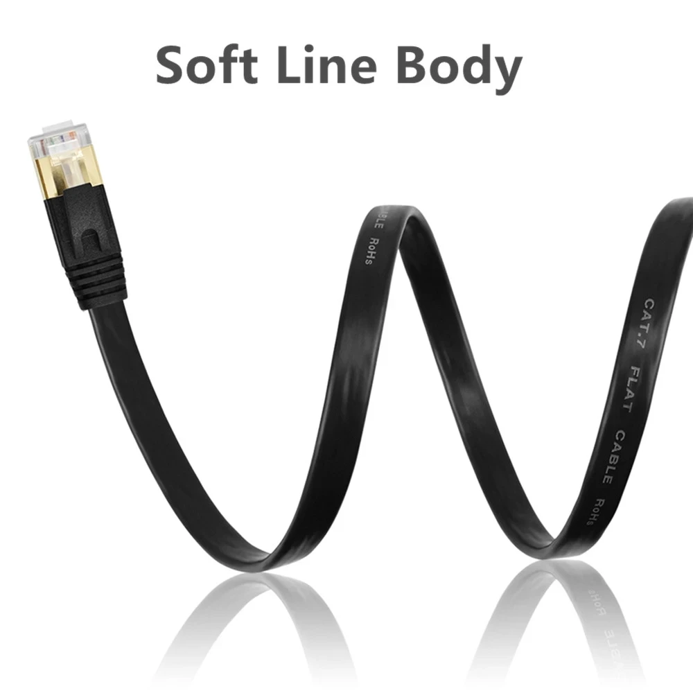 Сетевой Lan кабель Cat7 RJ45 соединительный шнур для ТВ ПК маршрутизатора ноутбука 10000