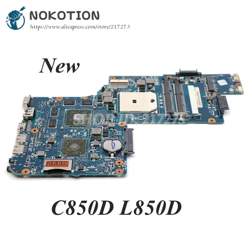 NOKOTION H000051780 PC материнская плата для Toshiba Satellite C855 C855D L850D C850D основная плата разъем FS1 DDR3 HD7600M видеокарта