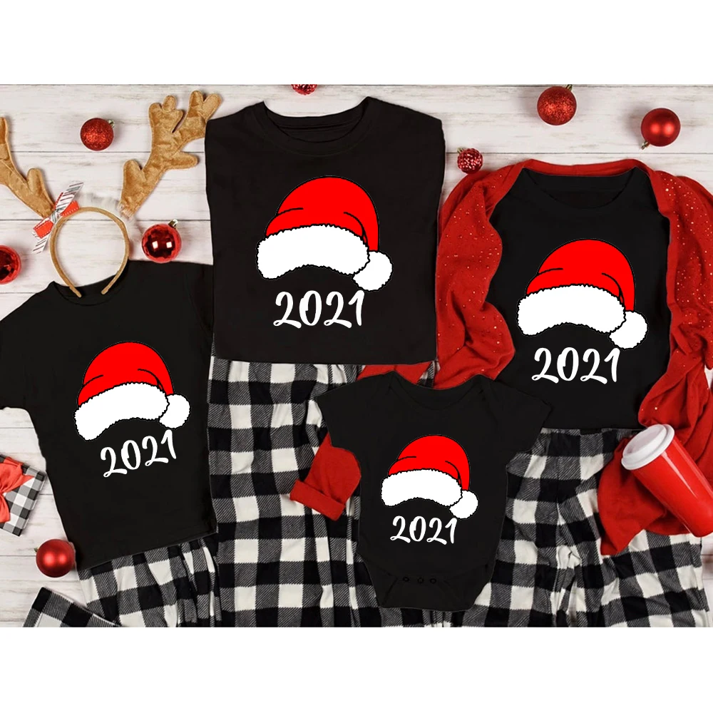 2021 familia Navidad camiseta cactus camiseta regalos mam&aacute; pap&aacute; trajes de ni&ntilde;os ropa de manga corta ni&ntilde;as peque&ntilde;as beb&eacute; mameluco ni&ntilde;o regalo de vacaciones-2