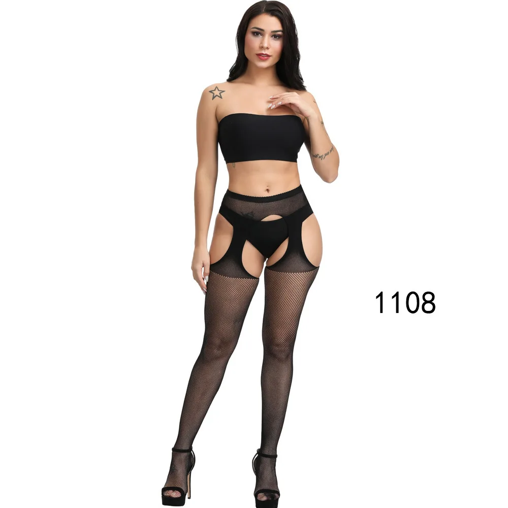 New Arrival Solid Stockings Women Sexy Thigh High Fishnet Nylon Long Socks Sex Belt Standard Over Knee Socks Sexy Lingerie