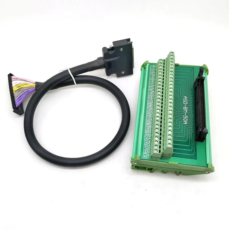 DELTA ASDA-A2 series servo driver CN1 Terminal board terminal block ASD-BM-50A with 0.5-5m cable | Инструменты