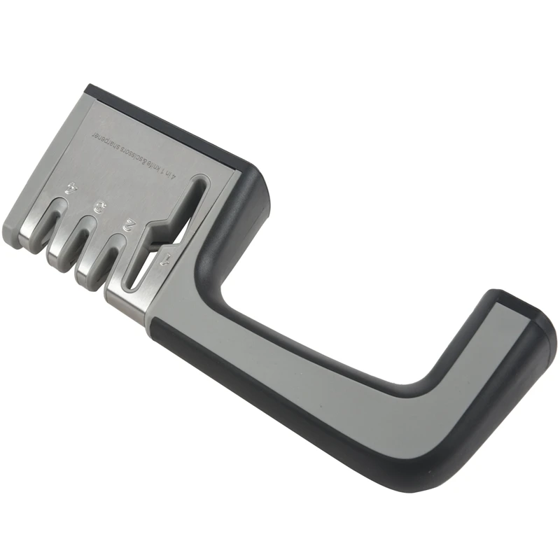 Ножи и заточка для ножниц Кухня точилка 4-в-1 ручной Системы с 3-я ступенями