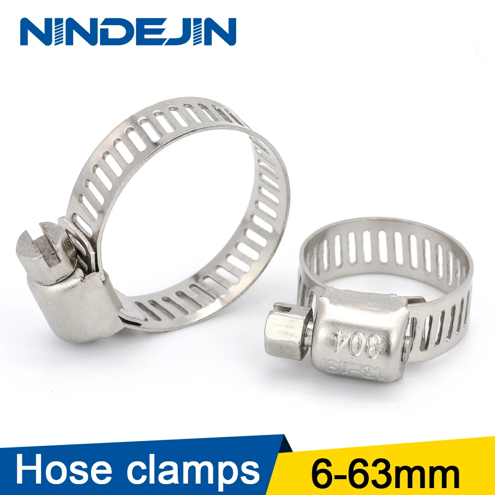 Зажим для шланга nindjin 5/10 шт. регулируемый 6 63 мм Червячная Шестерня зажим зажимы